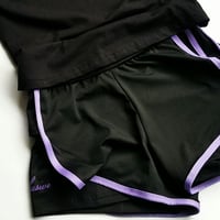 Image 1 of SPANDEX SHORTS (lavender)