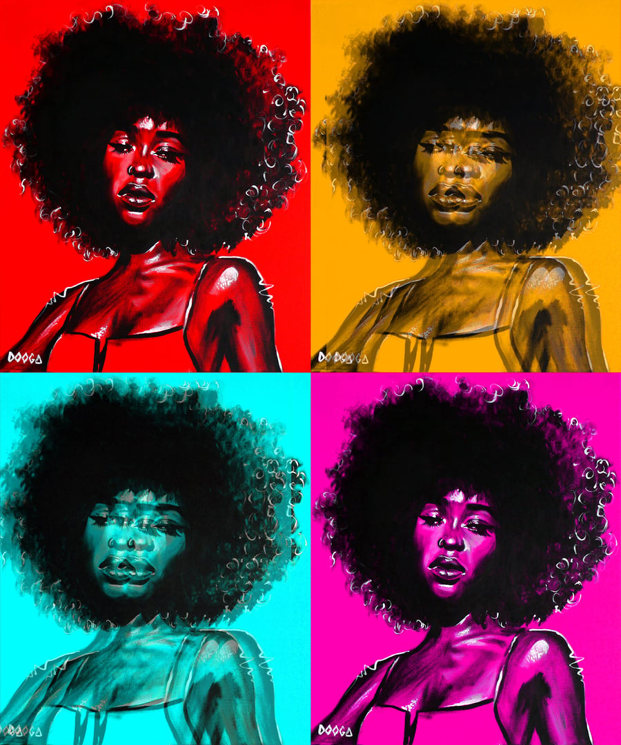 Image of afro pop - canvas print