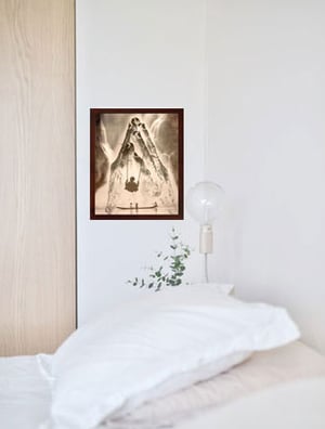 Image of Digital Photo Art - Swinging into Light - 5x7" print in 8x10" white mat