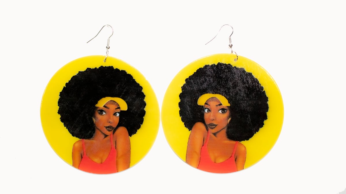 Image of Tennis Girl Earrings