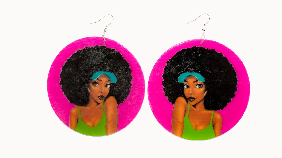 Image of Tennis Girl Earrings