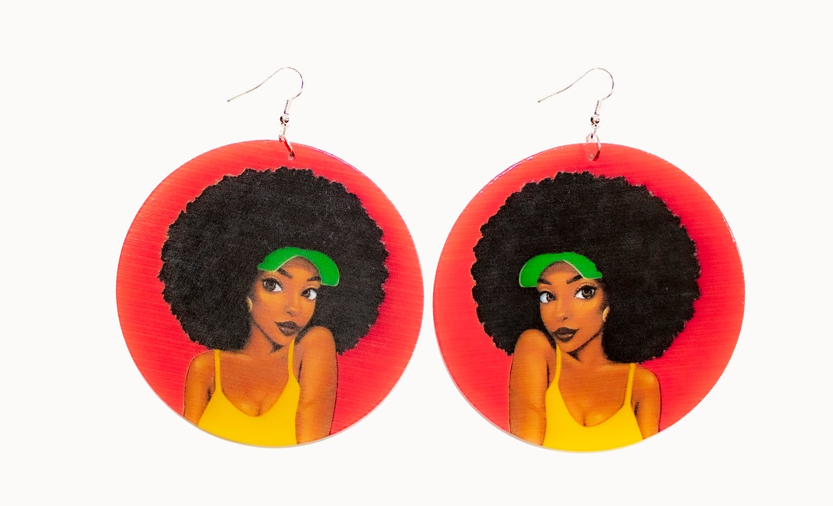 Image of Tennis Girl Earrings