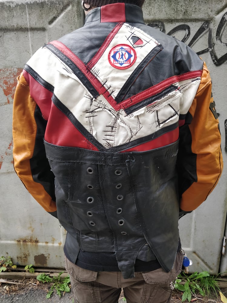 Image of Speedrun leather jacket