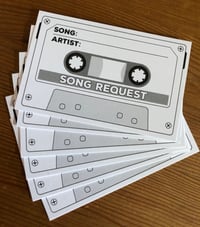 Image 1 of Song Request Cards for Weddings, Birthdays & New Year