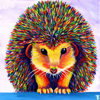 Image 1 of Rainbow Hedgehog Print