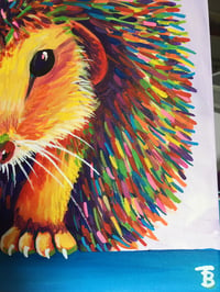 Image 3 of Rainbow Hedgehog Print