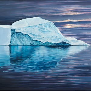 Image of Moonlit iceberg ALL SIZES giclée print
