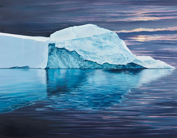 Image of Moonlit iceberg ALL SIZES giclée print