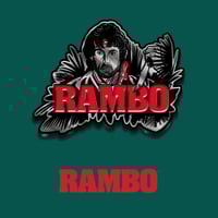 Image 1 of Rambo pin badge (UK only)