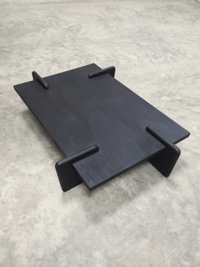 Image 1 of x+l 01 coffee table in black teak