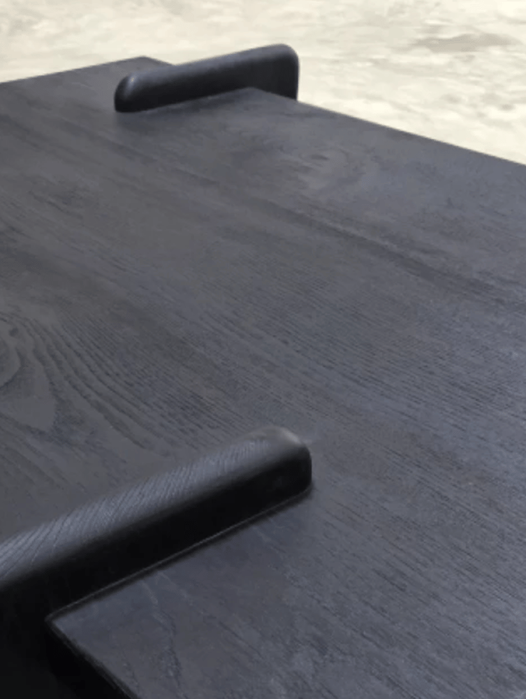 Image of x+l 01 coffee table in black teak