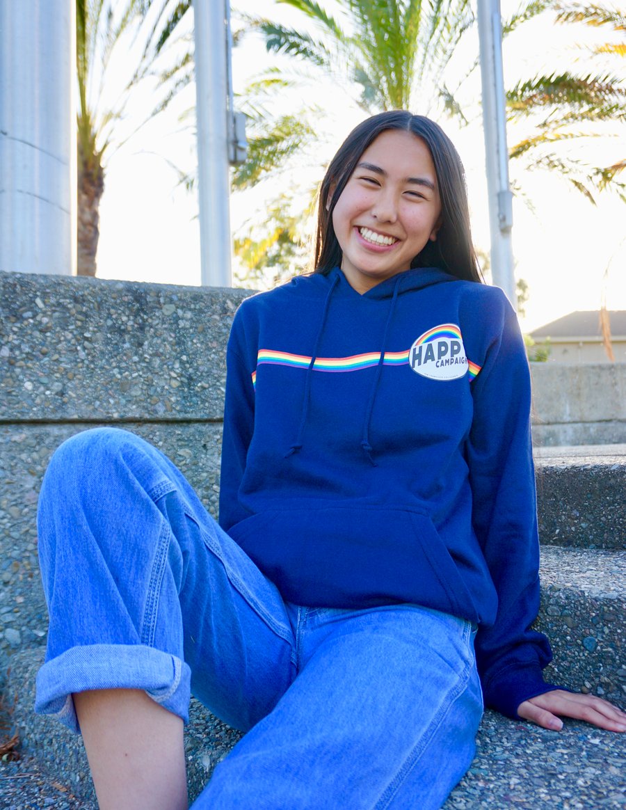 Image of HAPPY Hoodie : NAVY