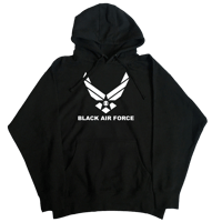 BLACK AIR FORCE LOGO PULLOVER