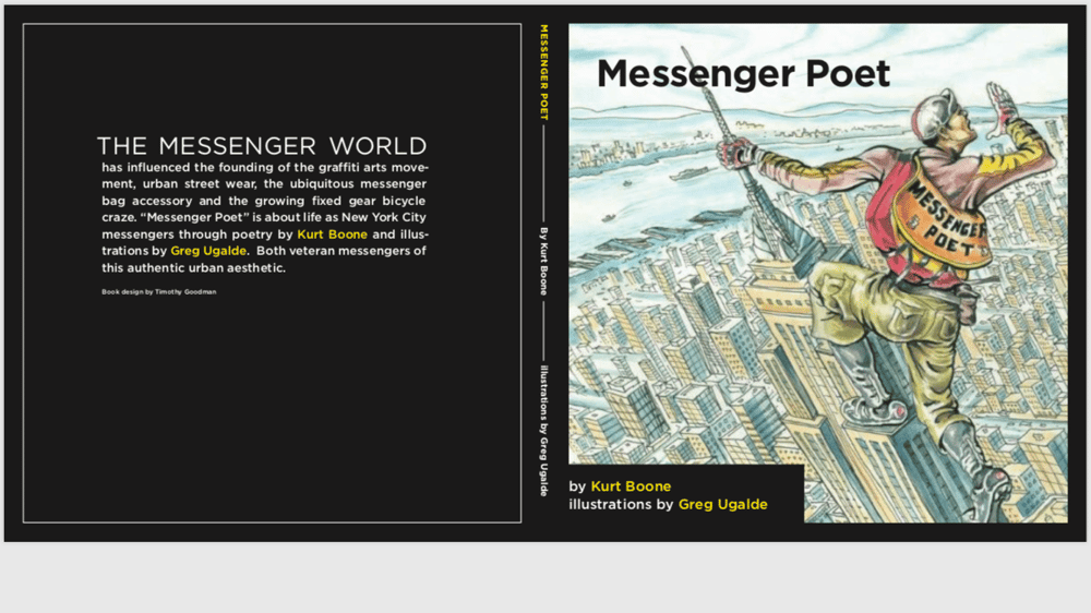 Image of Messenger Poet by Kurt Boone and illustrations by Greg Ugalde