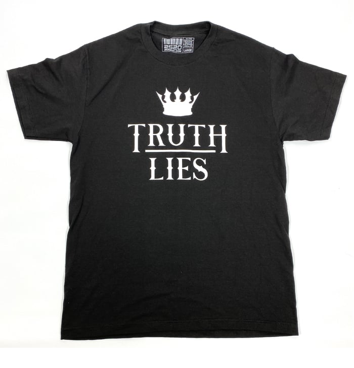 Image of TRUTH OVER LIES TEE - BLACK