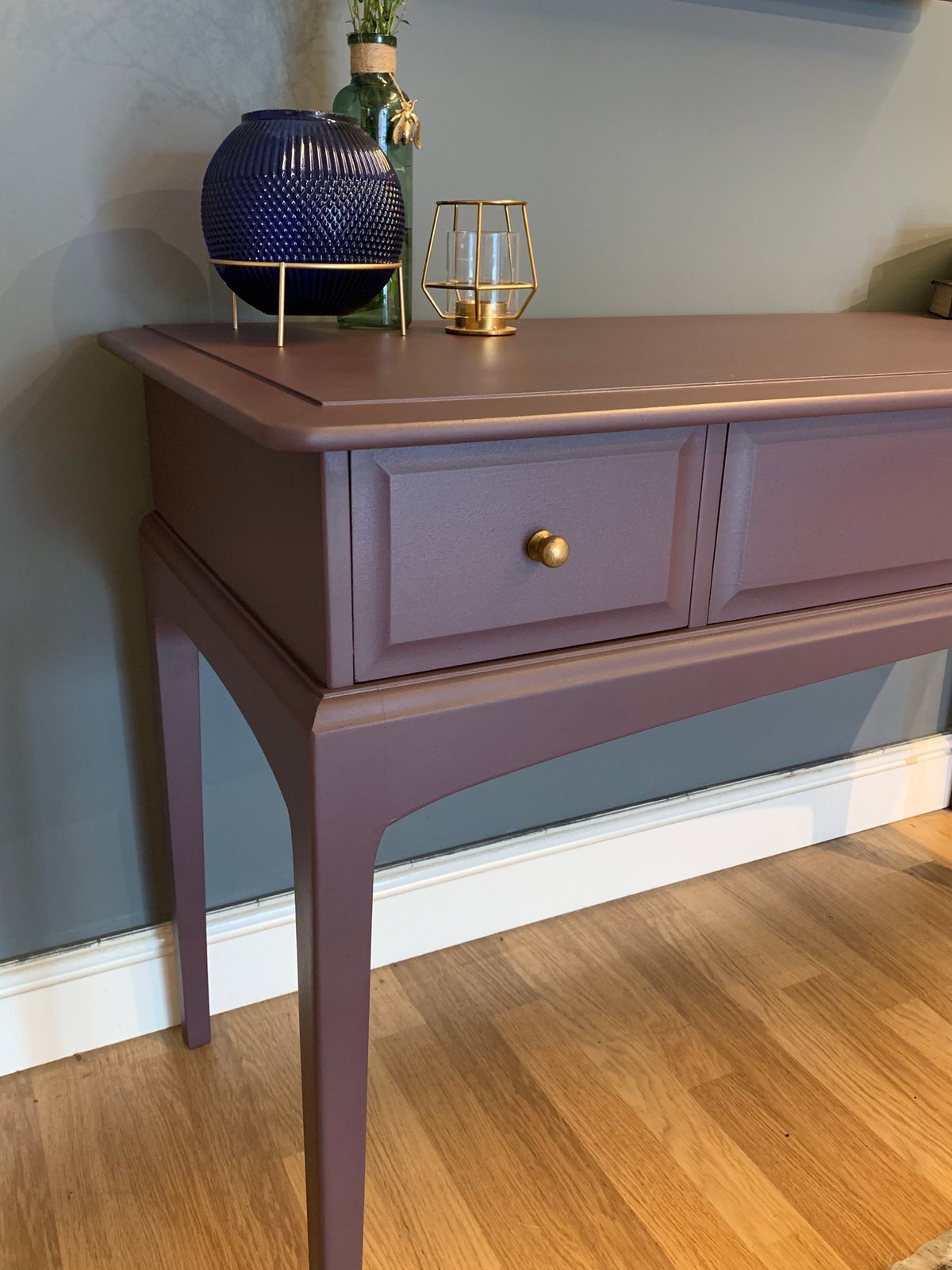 dark purple desk