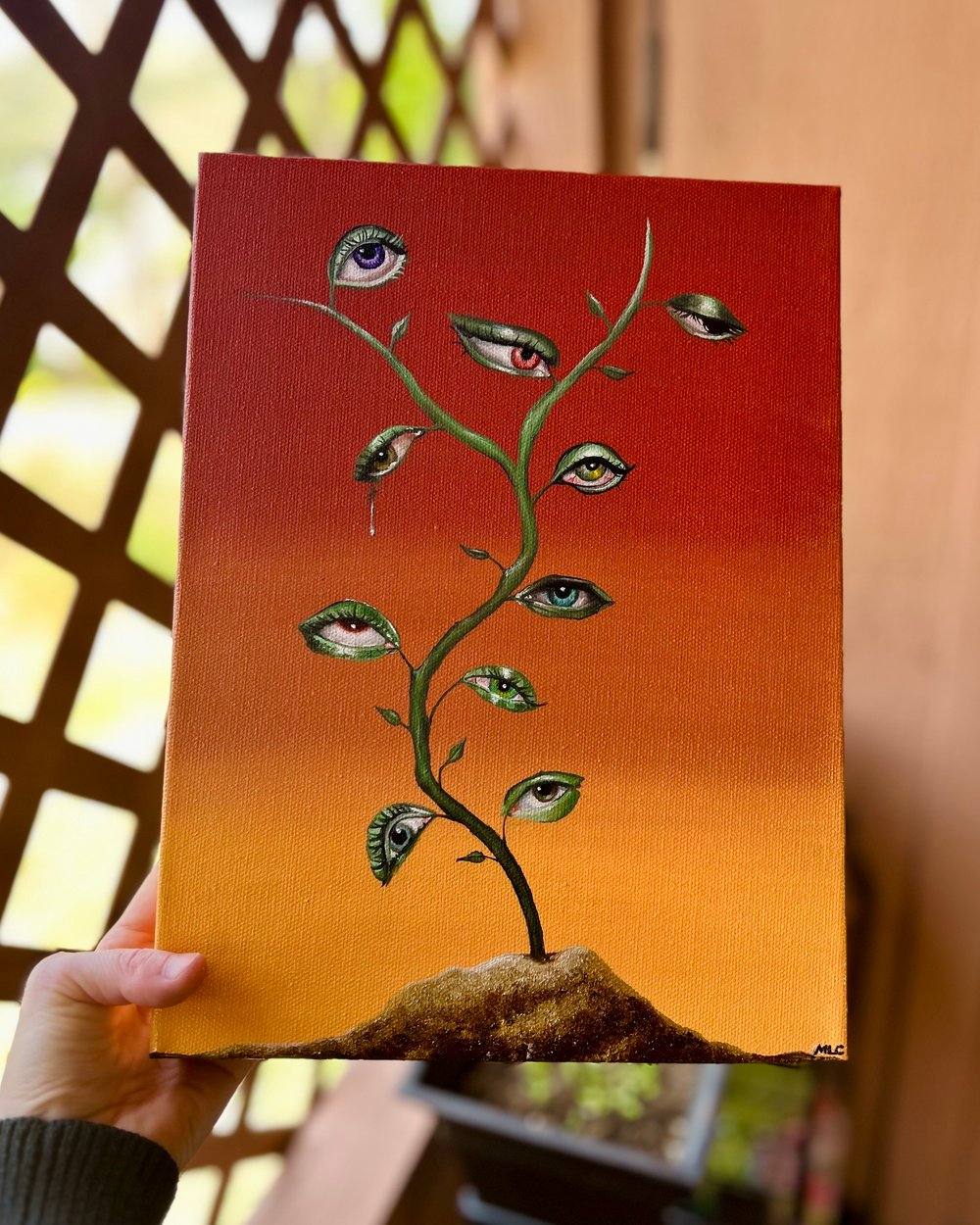 “Eye Vine” Original Oil Painting