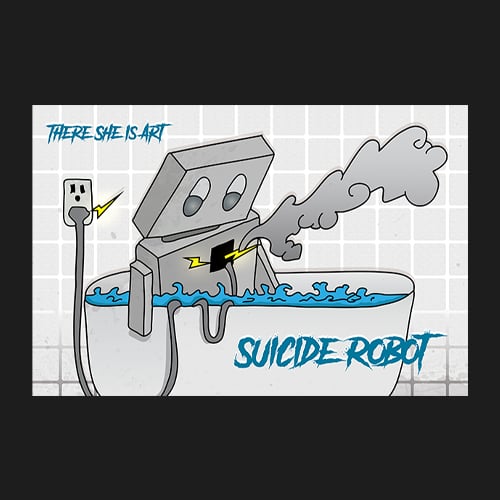 Image of Suicide Robot - Print