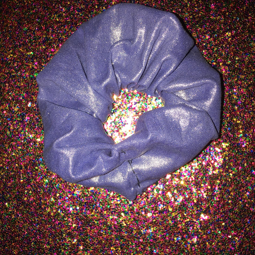 Image of “Blue Metallic” Scrunchie