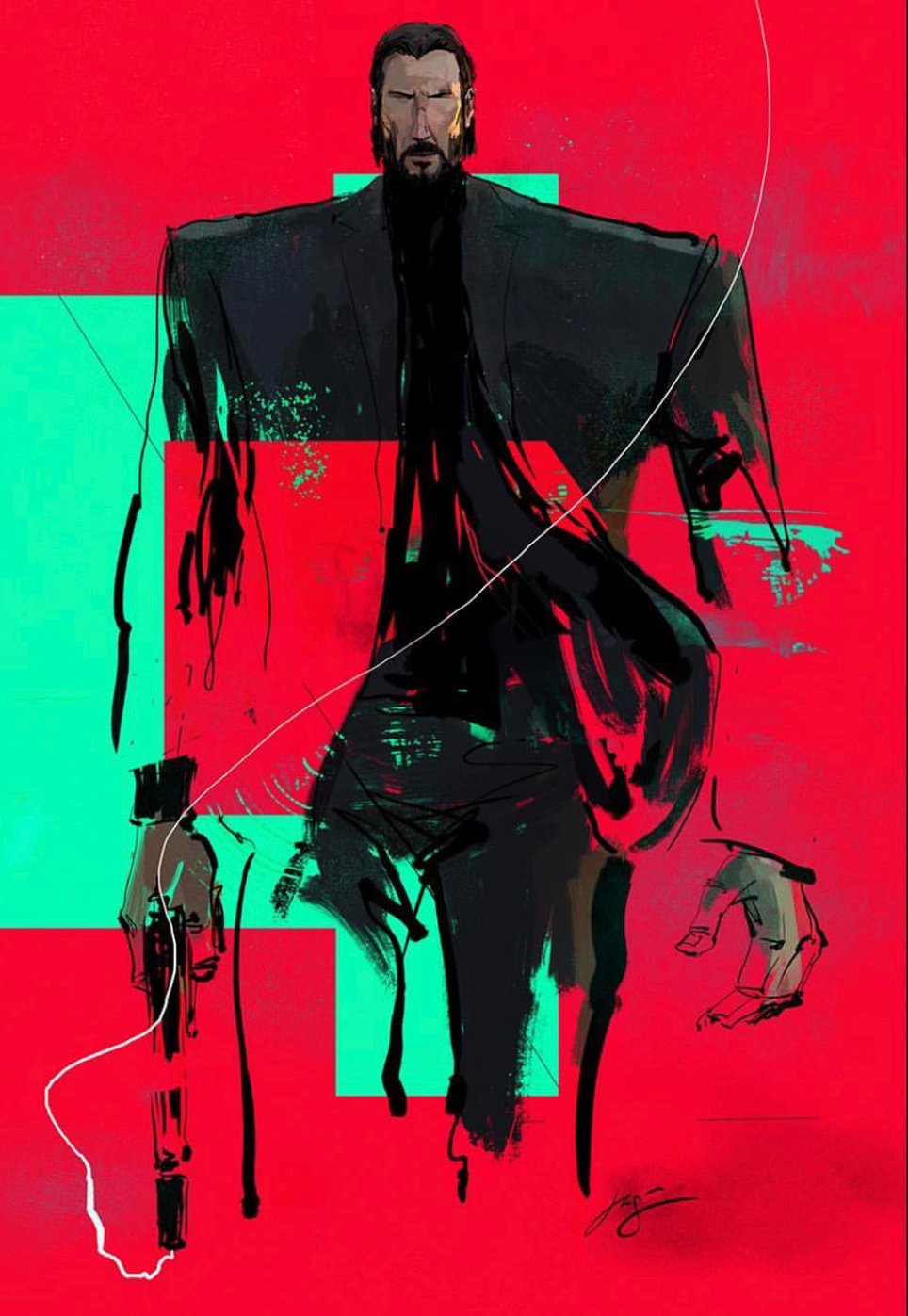 Image of Exclusive John Wick Squints Print