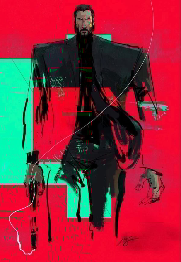 Image of Exclusive John Wick Squints Print