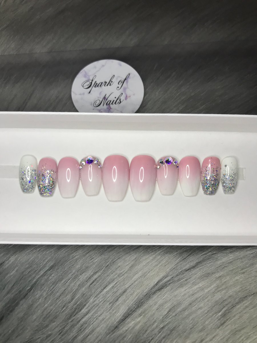 Image of Ombré with bling-readytoship