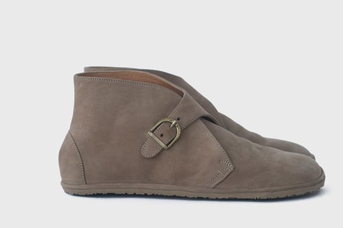 Image of Mono - Monk boots in Taupe Nubuck