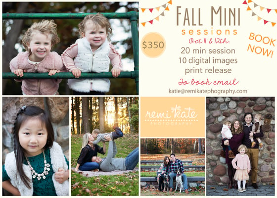 Image of 2019 Fall Mini Sessions- October 12th