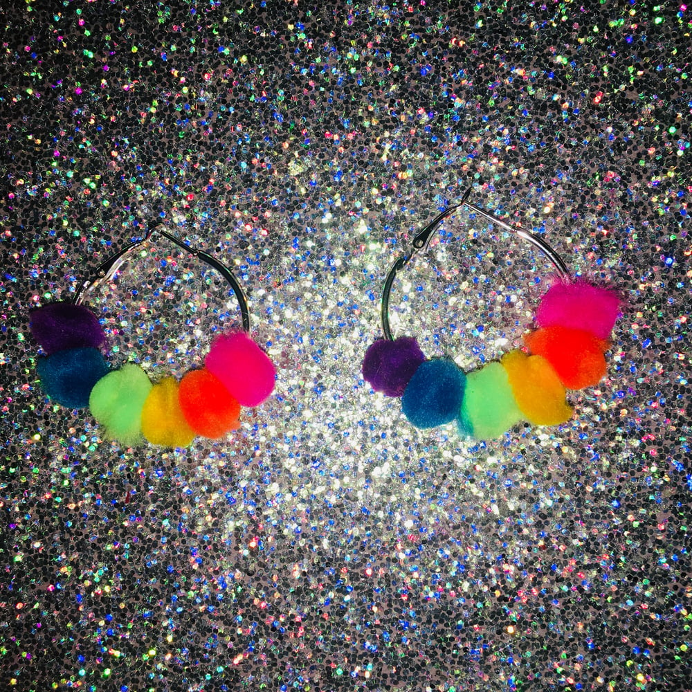 Image of “Rainbow Doll” Hoops