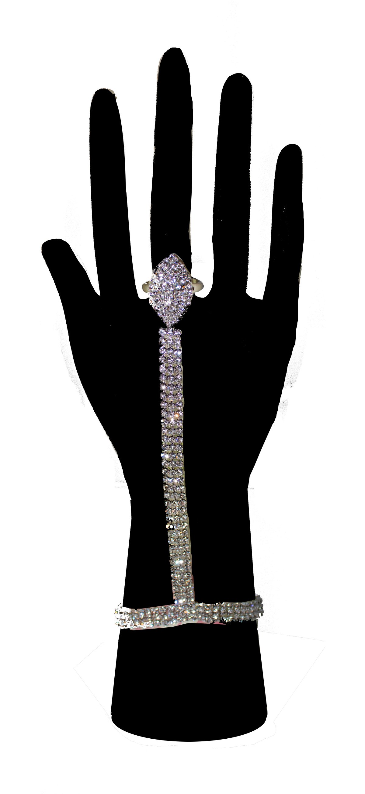 Image of Rhinestone Bracelet Ring