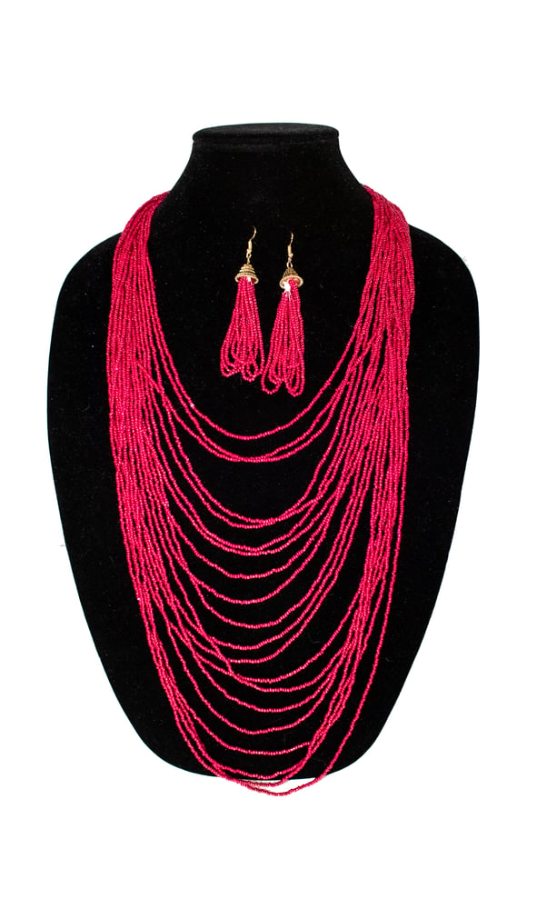 Image of Draping Seed Bead Necklace