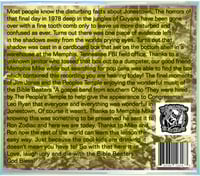 Image 2 of The Bible Beaters "Live from Jonestown" CD