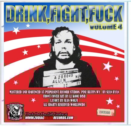 Drink. Fight. Fuck. volume 4 CD various artists | Zodiac Killer