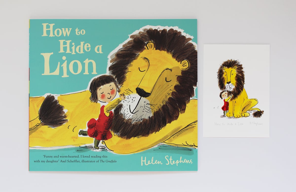 How To Hide A Lion Signed Book With Fine Art Print Turley Stephens