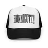 Black Embroidered HUNNICUTT! trucker hat