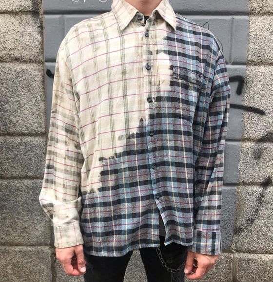 Image of FLANNEL BLEACHED SHIRT #1