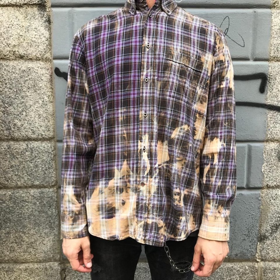 Image of FLANNEL BLEACHED SHIRT #3