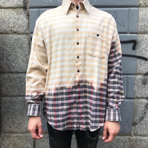 Image of FLANNED BLEACHED SHIRT #4
