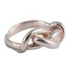 All tied up sterling silver ring