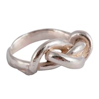 Image 1 of All tied up sterling silver ring