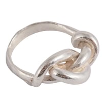 Image 2 of All tied up sterling silver ring