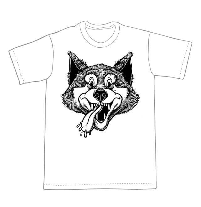 Smiley Wolf T-shirt  (B1)**FREE SHIPPING**