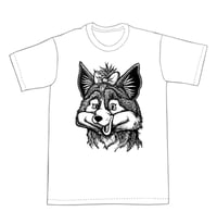 Image 1 of Do you like my bow? Fox T-shirt (B1) **FREE SHIPPING**