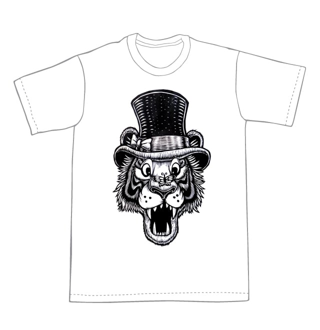 The Ringmaster Tiger T-shirt (B2) **FREE SHIPPING**