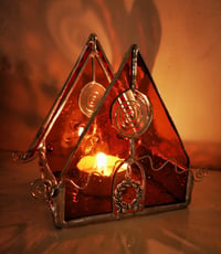 Image 2 of Gingerbread House Tea Light Holder 