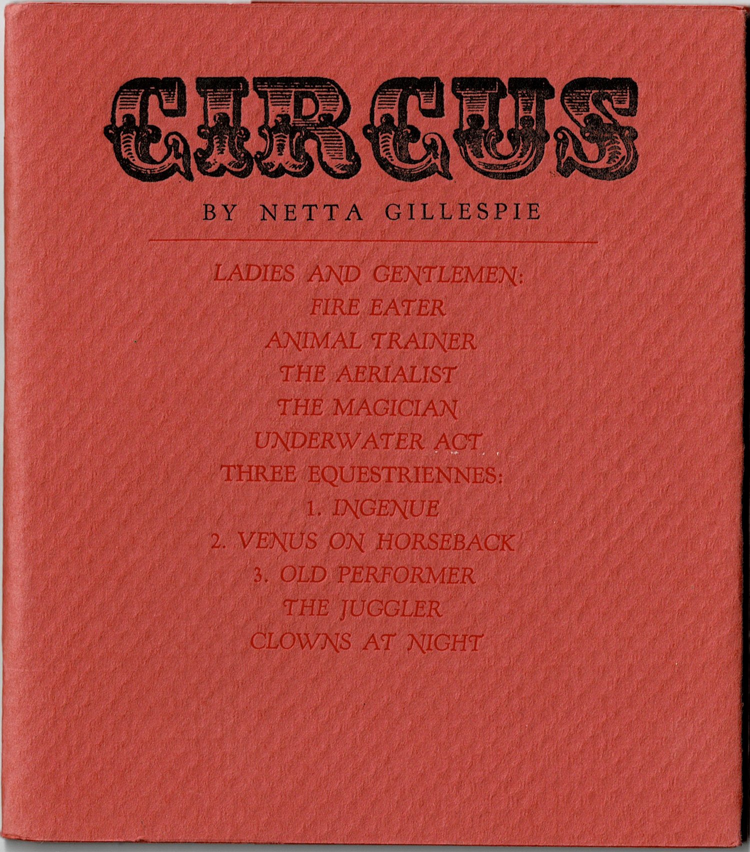 Image of Circus, by Junetta Gillespie