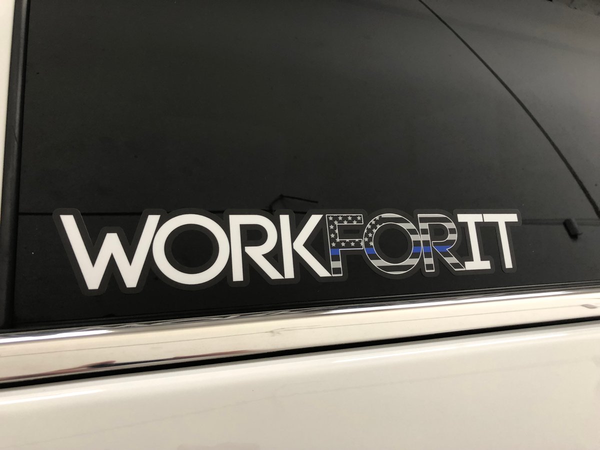 Workforit Apparel — THIN BLUE LINE WORKFORIT DECAL