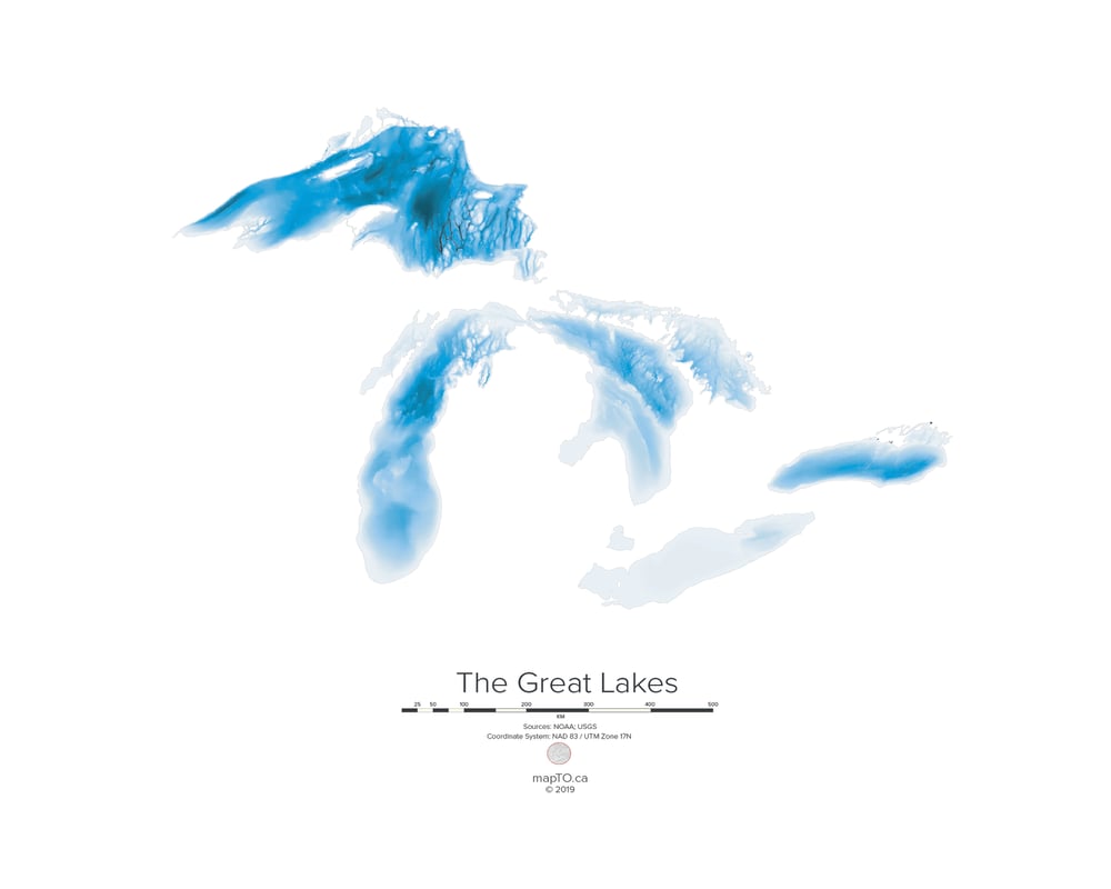 Image of Great Lakes Bathymetry