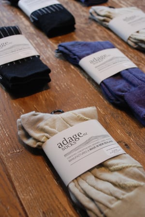Image of Vertical Double Rib - Merino Blend Dress Socks