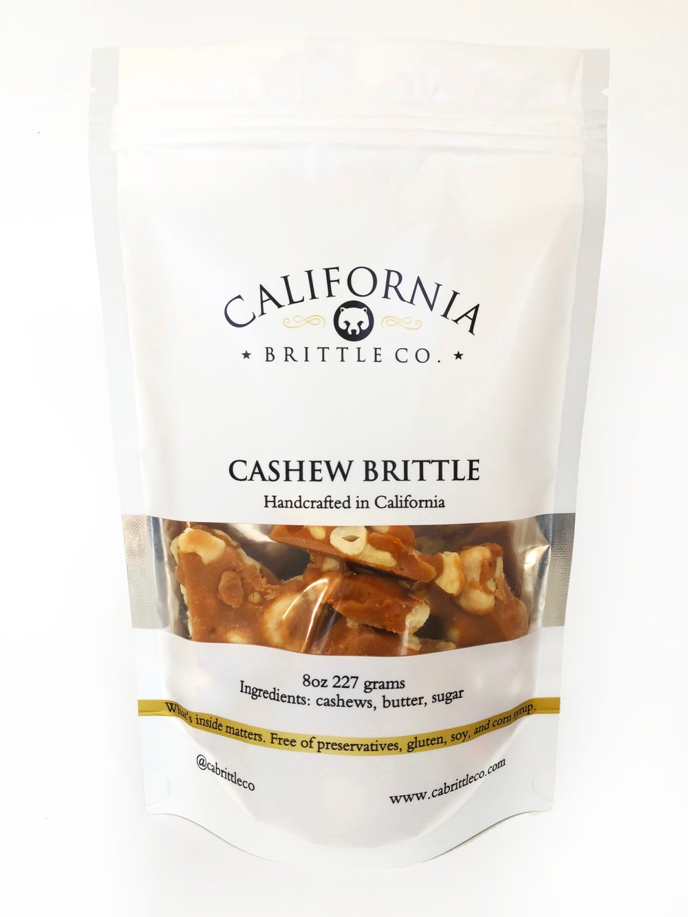Image of Bulk Buy 10 Eight Ounce Bags Cashew Brittle
